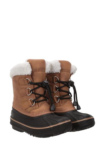 Mountain Warehouse Brown Brown Casual Toddler Lace-Up Snow Boots
