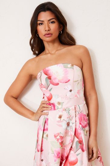Lipsy pink prom top dress