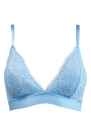 Buy Pour Moi Blue India Removable Padded Soft Triangle Bra from