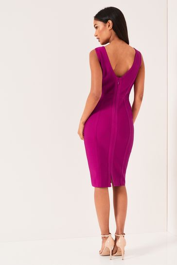 Lipsy pink bandage dress store