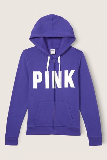 Victoria secret hotsell pink zipper hoodie