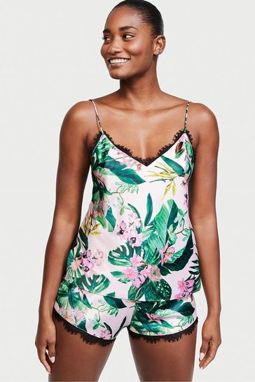 Buy Victoria's Secret Stretch Satin Lace Back Cami Set from Next Luxembourg