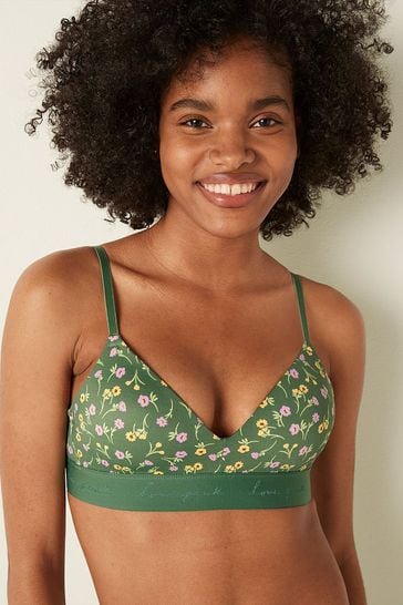 Buy Victoria's Secret PINK Soft Pine Green Wear Everywhere Wireless Lightly  Lined Bra from Next Luxembourg