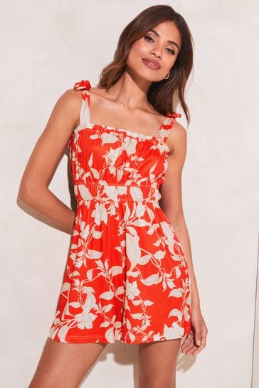 Lipsy girl floral playsuit shop