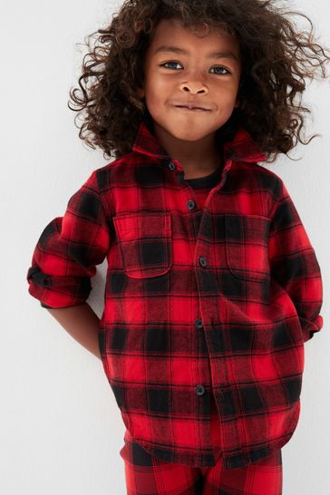 Baby red on sale flannel shirt