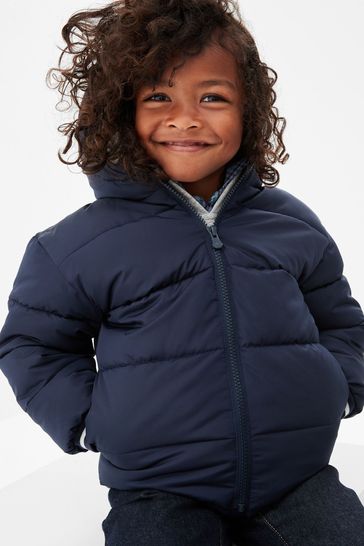 Gap Navy Blue Water Resistant Cold Control Quilted Puffer Jacket (12mths-5yrs)