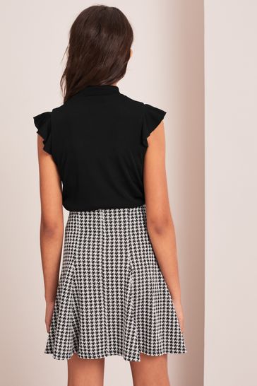 Black white skirt sale