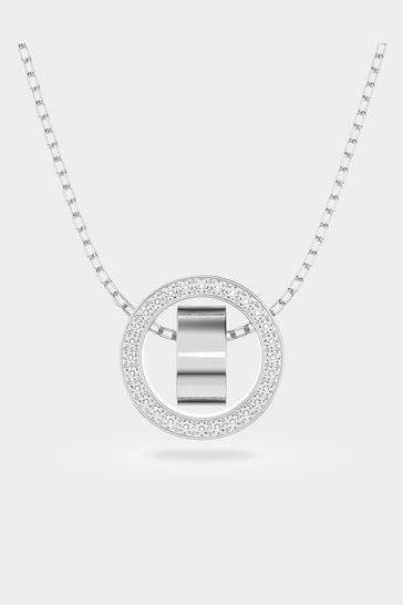 Swarovski Silver Hollow Pendant Necklace