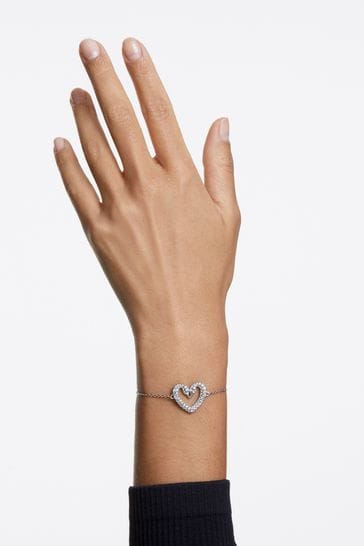 Swarovski crystal heart bracelet hot sale