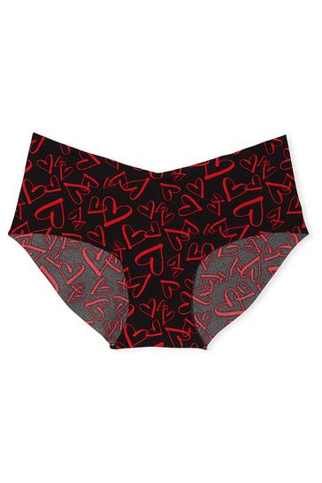 Buy Victoria's Secret Black Outline Heart Smooth Hipster Knickers