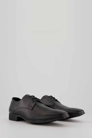 Office Black Micro Leather Derby Shoe