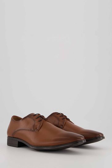 Office Brown Micro Leather Derby Shoe