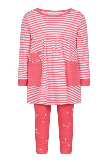 Mountain Warehouse Pink Baby Long Sleeve Dress Set