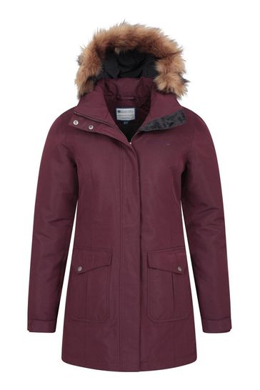 Buy Mountain Warehouse Purple Tarka Womens Waterproof Long Padded