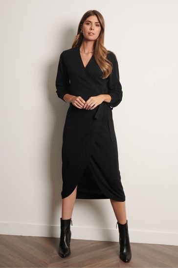 Black wrap midi 2025