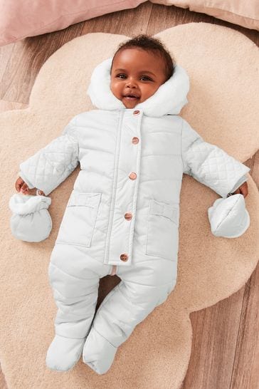 Fleece snowsuit hotsell baby