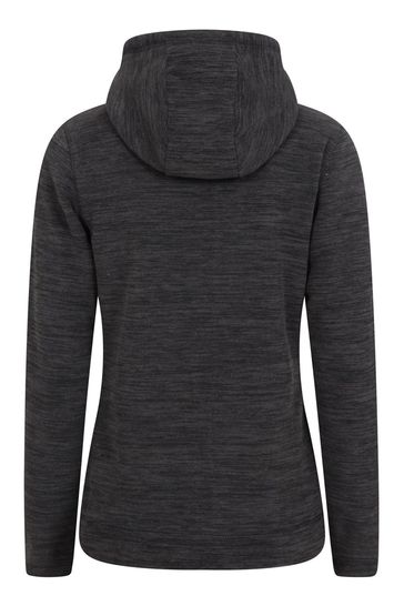 Mountain Warehouse Black Snowdonia Womens Fleece Hoodie