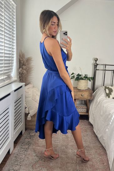 Halter frill dress top