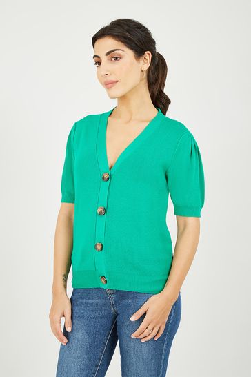 yumi green cardigan