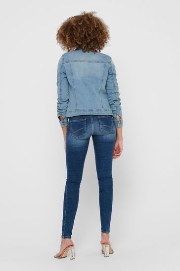 Only blue denim jacket online