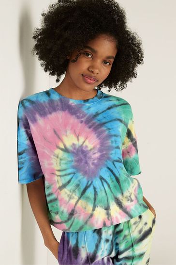 Pink short hot sale sleeve sweatshirt