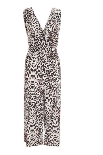 Quiz leopard cheap print jumpsuit