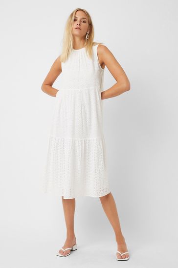 Great Plains White Summer Broderie Dress