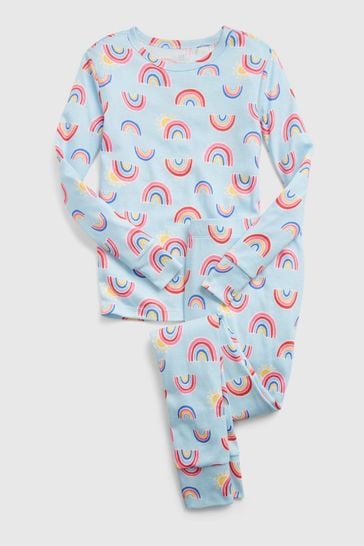 Gap Blue 100% Organic Cotton Print Pyjama Set - Kids