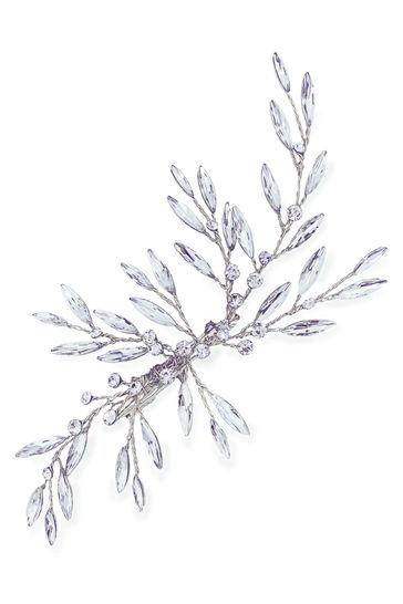 Ivory & Co Silver Wintersweet Sparkling Crystal Burst Clip