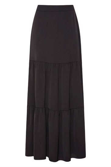 Black tiered skirt store
