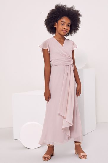Blush pink on sale junior dress