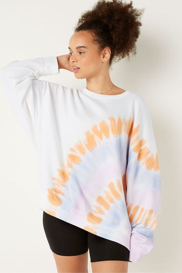 Oversized tie dye crewneck sales sweatshirt