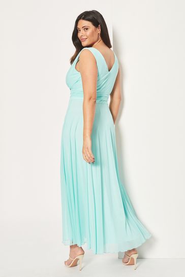 Buy Scarlett Jo Mint Nancy Marilyn Chiffon Maxi Dress from Next