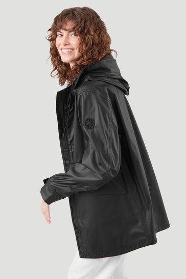Buy Kaldtvaer Black Natur Waterproof Rain Coat from Next Luxembourg