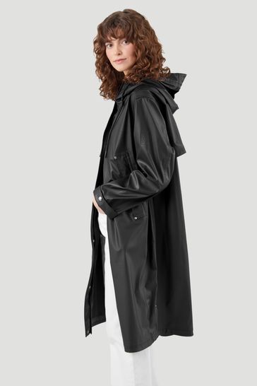 Black raincoats sales