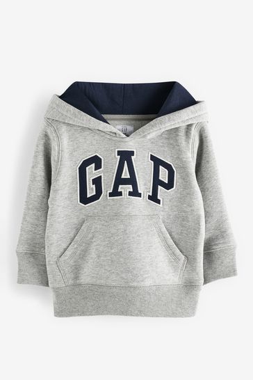 Gap Light Grey Logo Hoodie