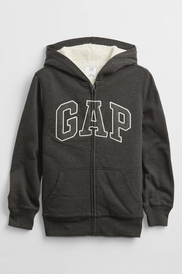 Buy Gap Logo Sherpa Lined Hoodie from Next Ireland