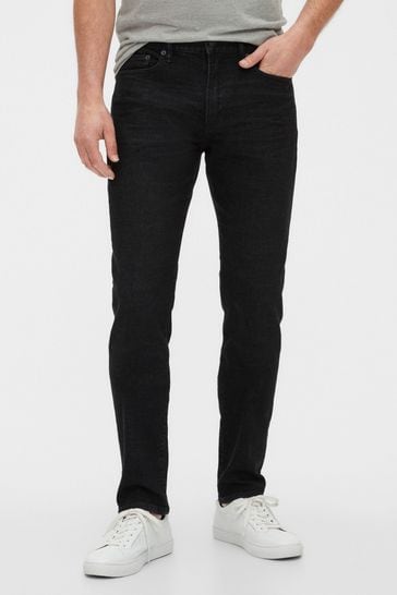 Gap Black Slim Fit Taper GapFlex Washwell Jeans