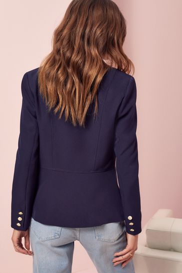 Lipsy Military Tailored Button Blazer 