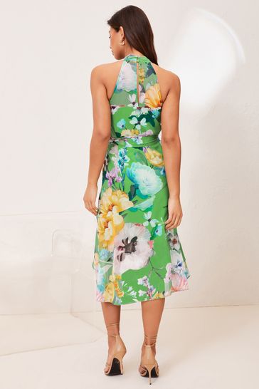 Lipsy green floral new arrivals dress