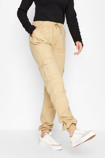 Long Tall Sally Neutral Cargo Pocket Twill Trouser