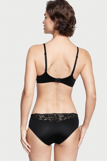 Black lace hipster panties deals