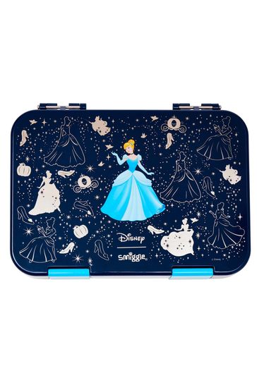 Smiggle Blue Disney Princess Medium Bento Lunchbox