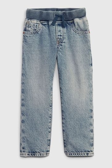 Buy Gap Light Wash Blue 90s Original Straight Washwell Jeans (12mths-5yrs)  from Next Luxembourg