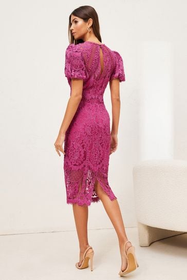 Lipsy lace midi dress store