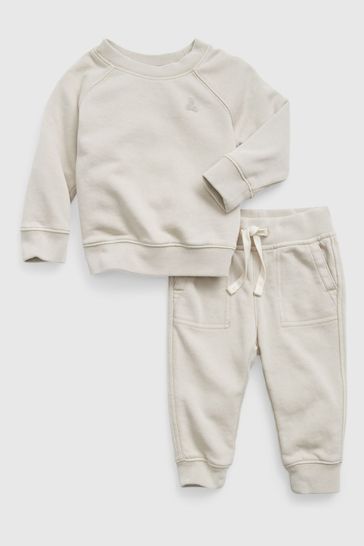 Gap Beige Two-Piece Sweat Outfit Set