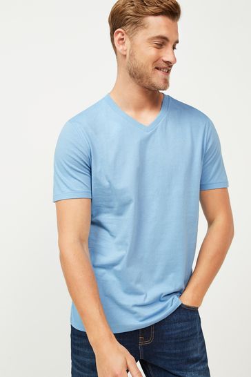 Buy Gap Blue Navy and White V Neck T Shirt 3 Pack from Next