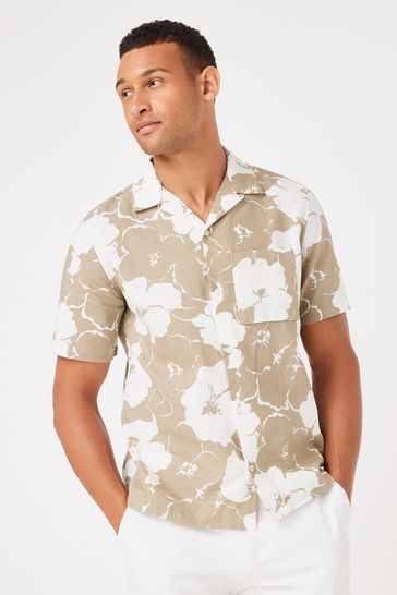 Gap Brown Vacay Shirt in Linen-Cotton