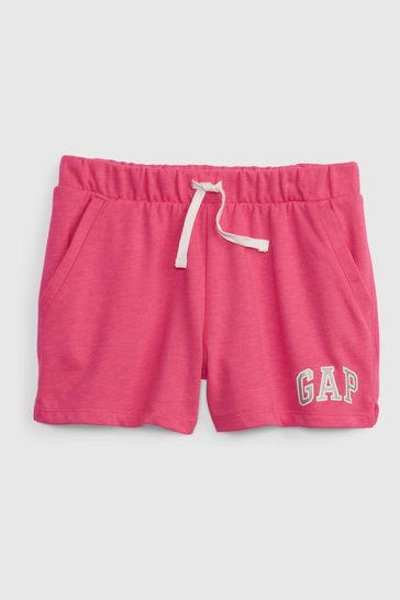 Gap Pink Pull On Logo Jogger Shorts (4-13yrs)