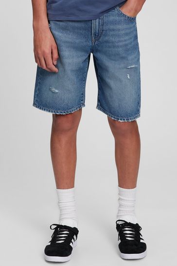 Gap Blue 90's Loose Denim Shorts
